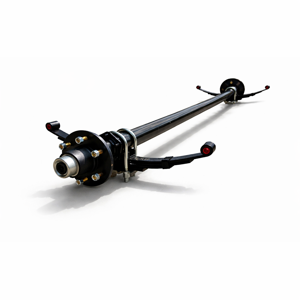 Idler Axle - 6000 lbs with 5-Leaf Double Eye Springs