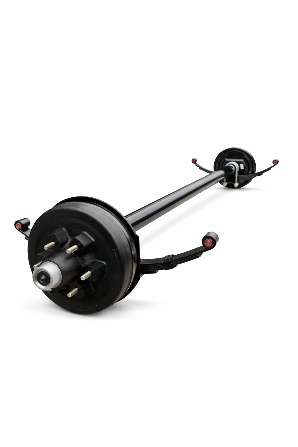 Trailer Axle - 6000 lbs (Hubs/Drums, Leaf Springs & U-Bolt Hardware)