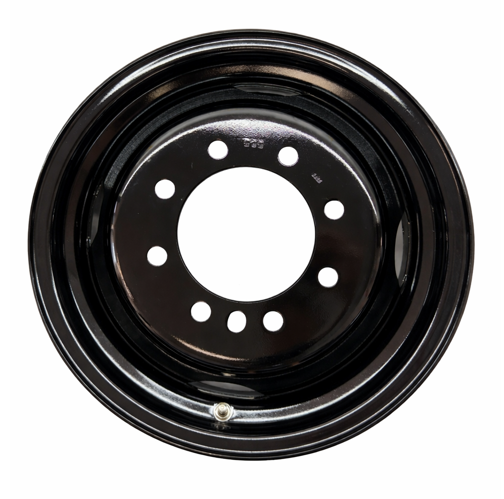 16" x 6" Black Dual Trailer Rim – 8x6.5 Bolt Pattern, 4.75" Pilot