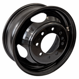 16" x 6" Black Dual Trailer Rim – 8x6.5 Bolt Pattern, 4.75" Pilot