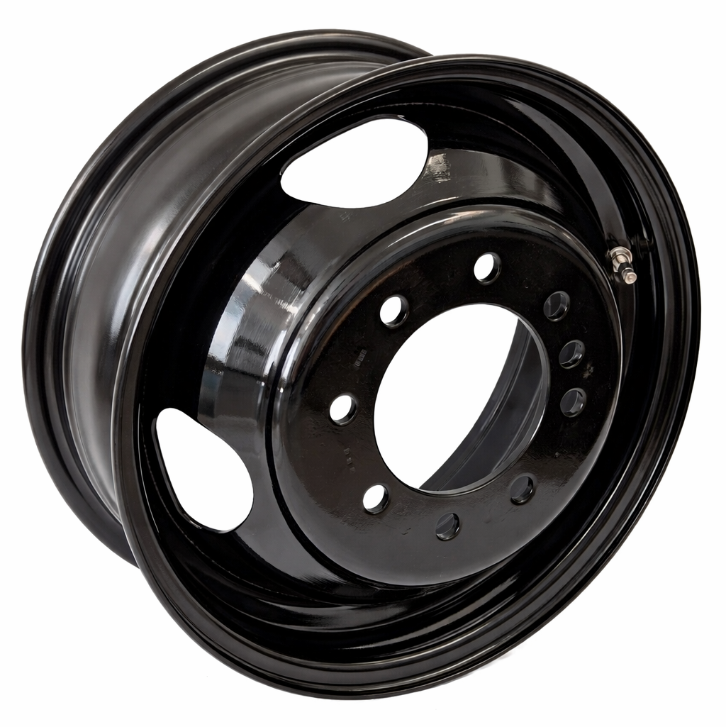 16" x 6" Black Dual Trailer Rim – 8x6.5 Bolt Pattern, 4.75" Pilot
